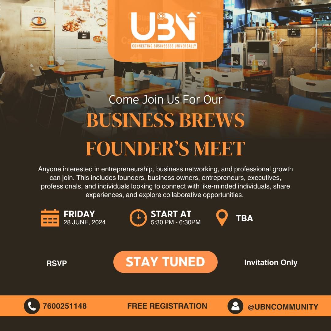 Business Brews Founder's Meet