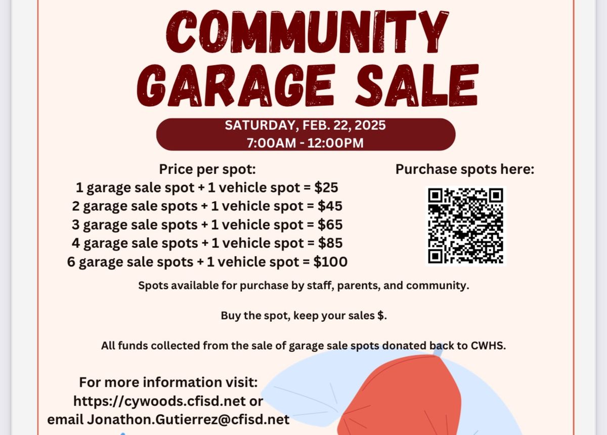 Cypress Woods Community Garage Sale 