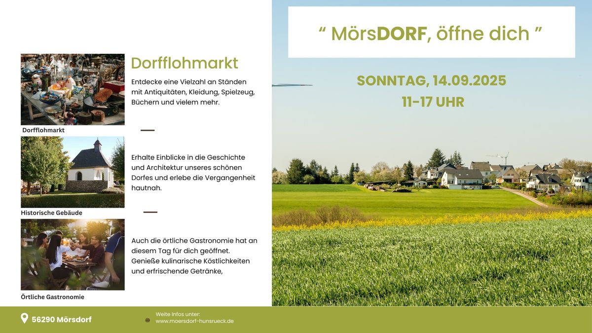 2. Dorfflohmarkt in M\u00f6rsdorf 