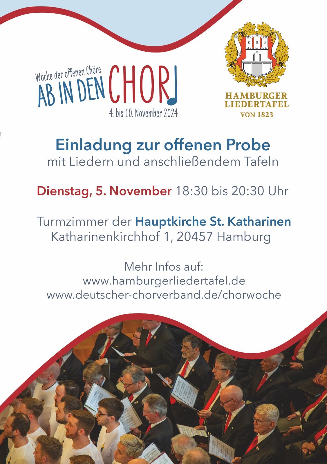 Offenes Singen in der HAUPTKIRCHE St. Katharinen