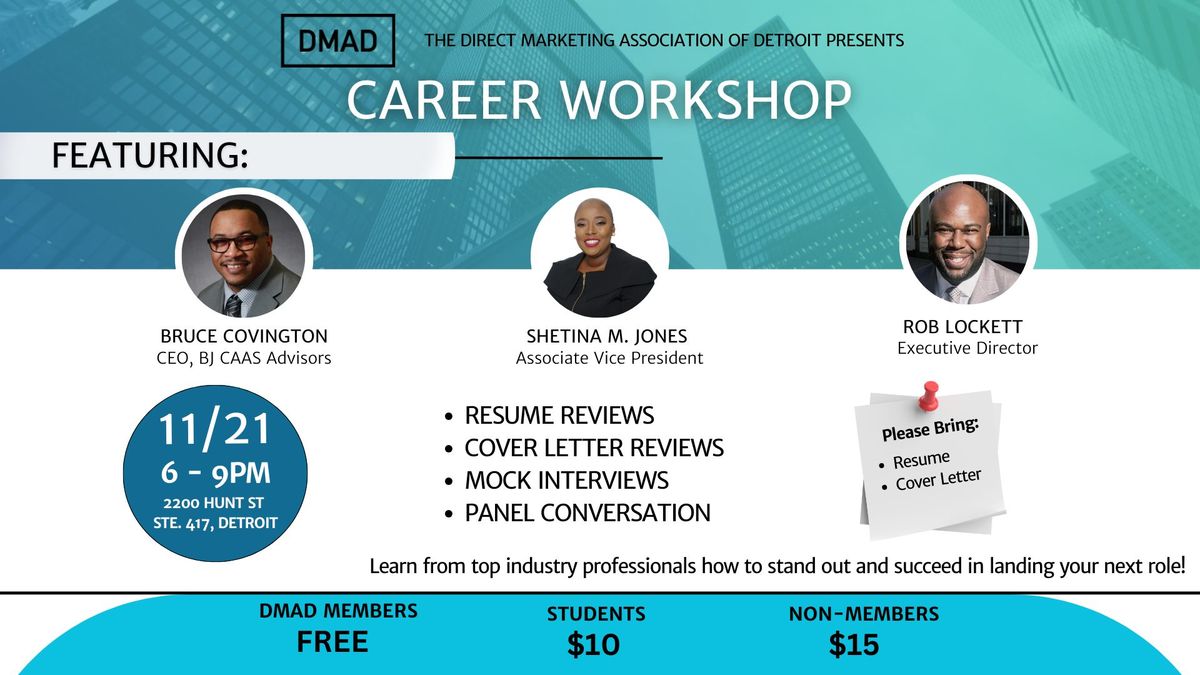 DMAD Career Workshop