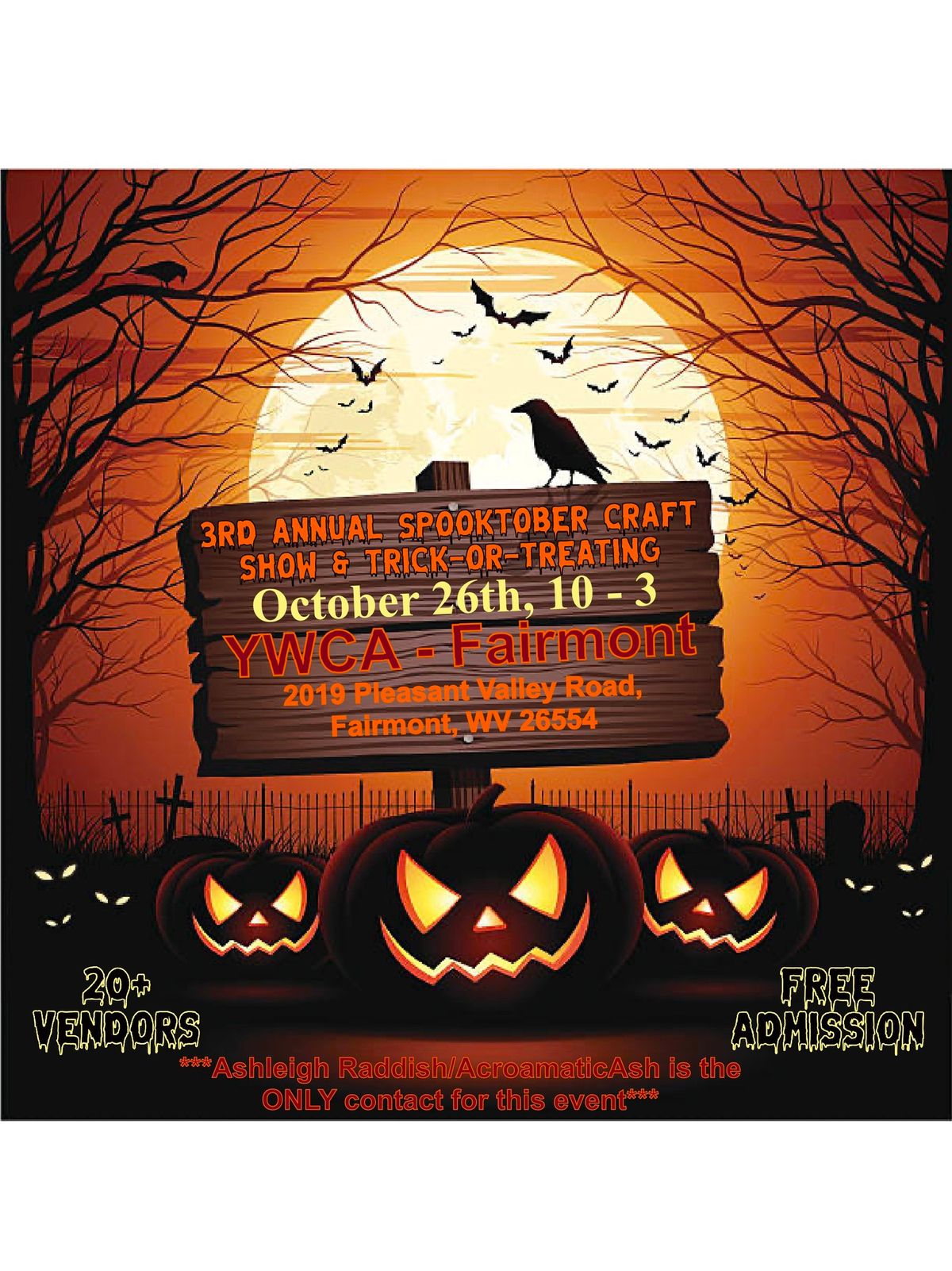 3rd Annual Spooktober Craft Show + Trick-or-Treating Event