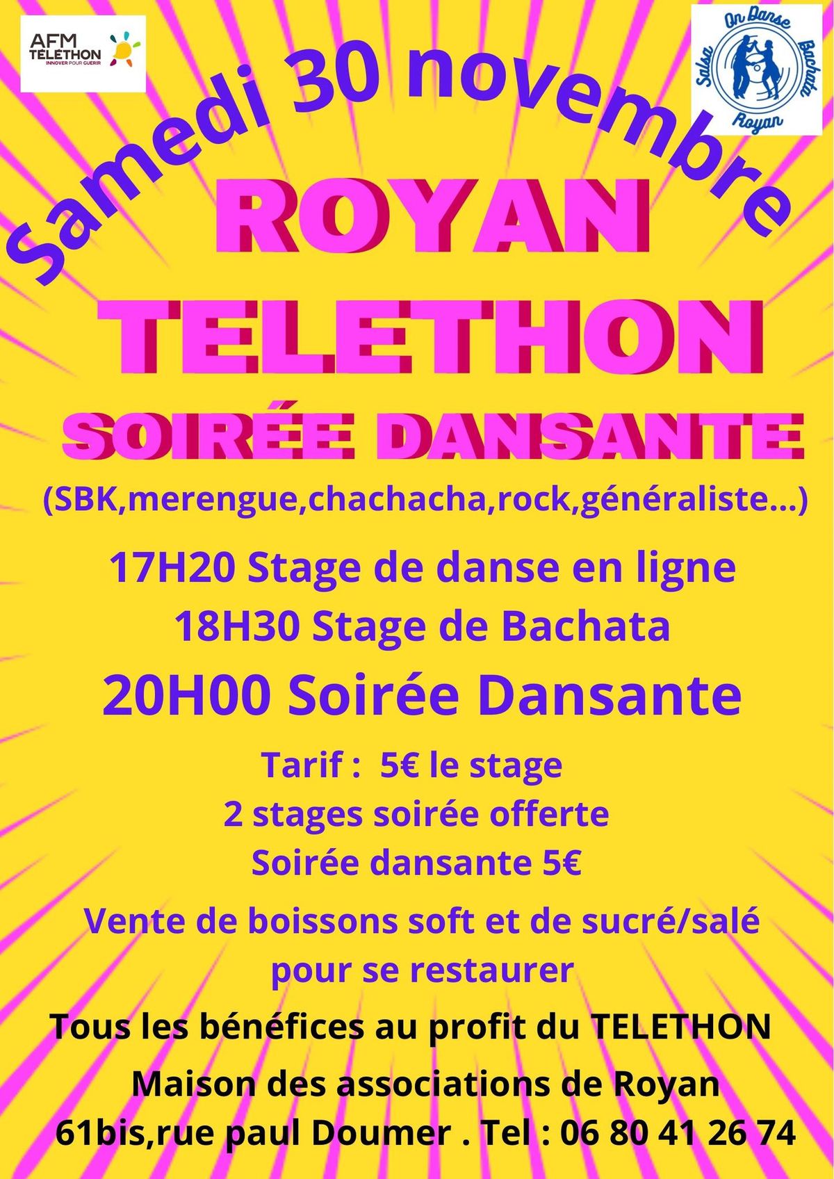 Soir\u00e9e SBK+ Telethon 