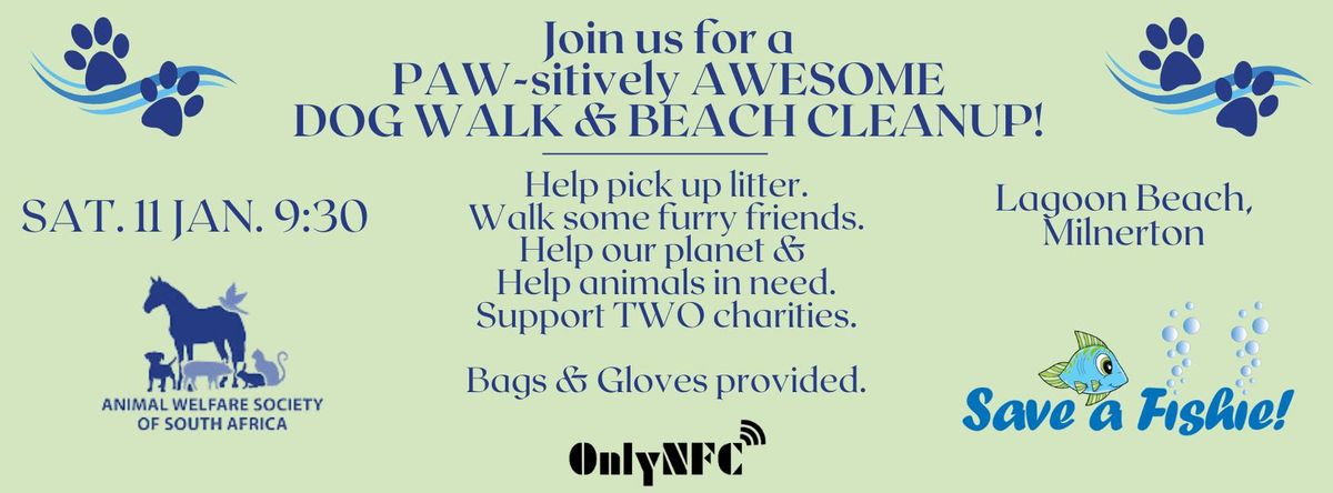 Adoption Dog Walk and Beach Clean-up