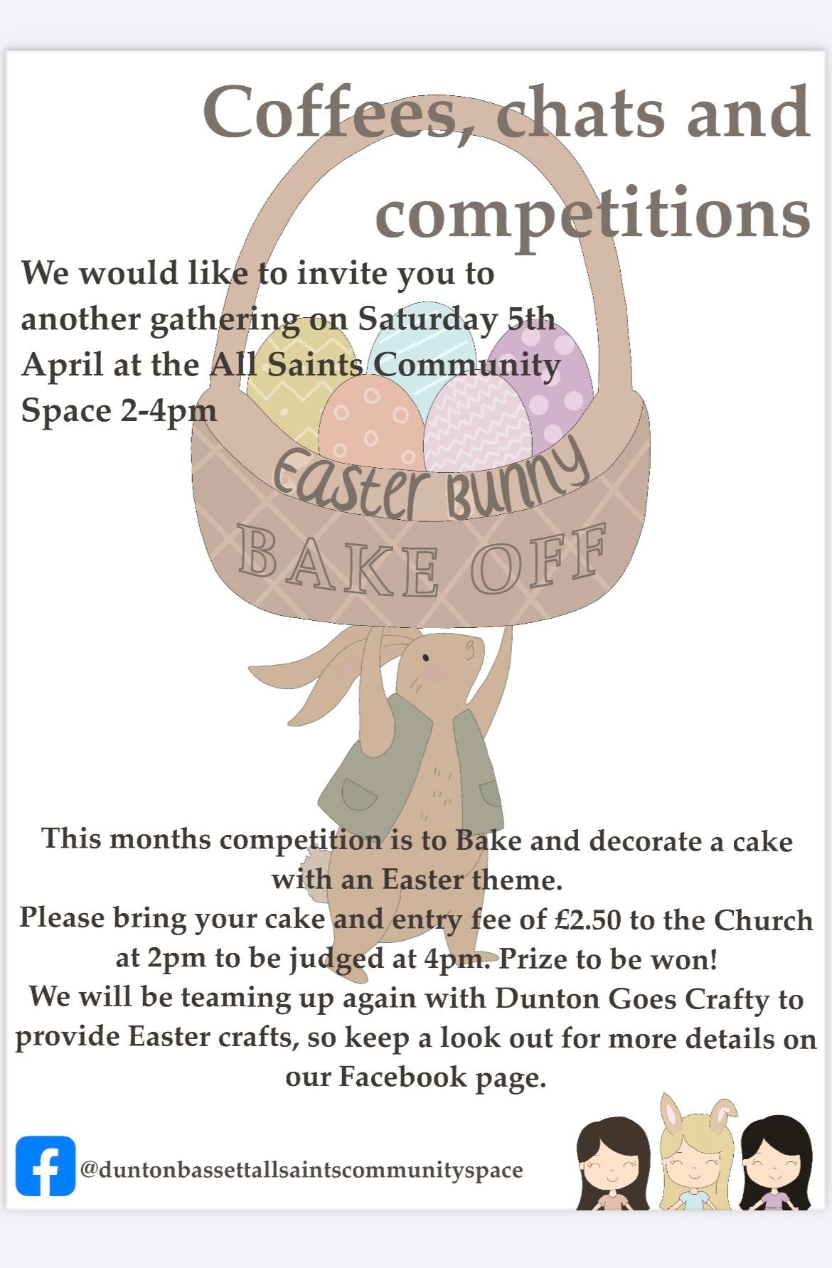 Easter coffee, chat and competition 