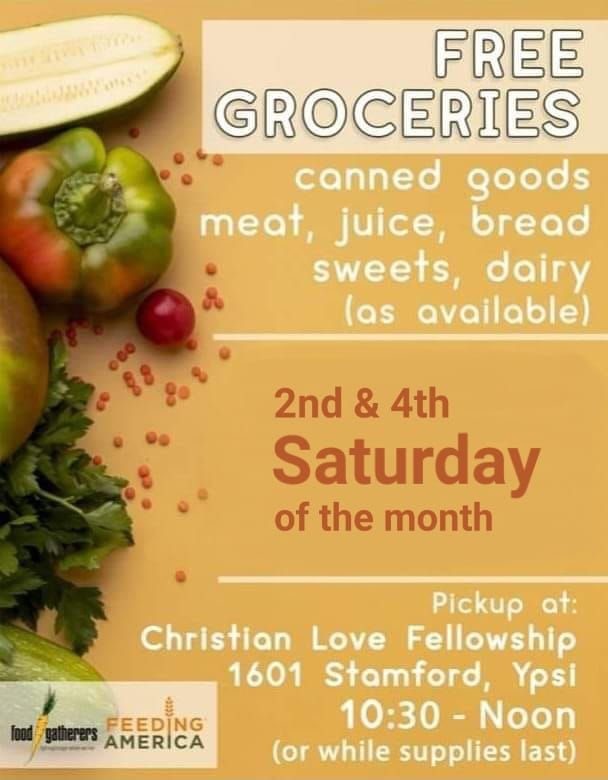 Ypsilanti - DRIVE-THRU FREE FOOD DISTRIBUTION at Christian Love Fellowship Ministries International