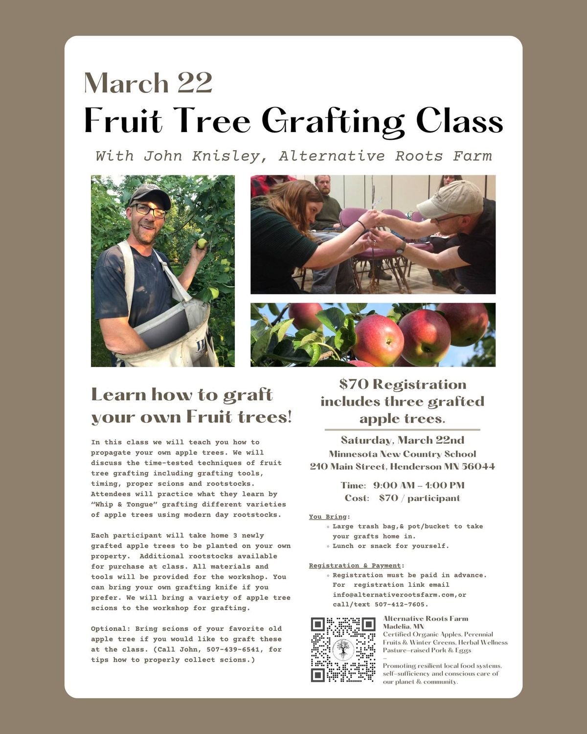 Fruit Tree Grafting Class