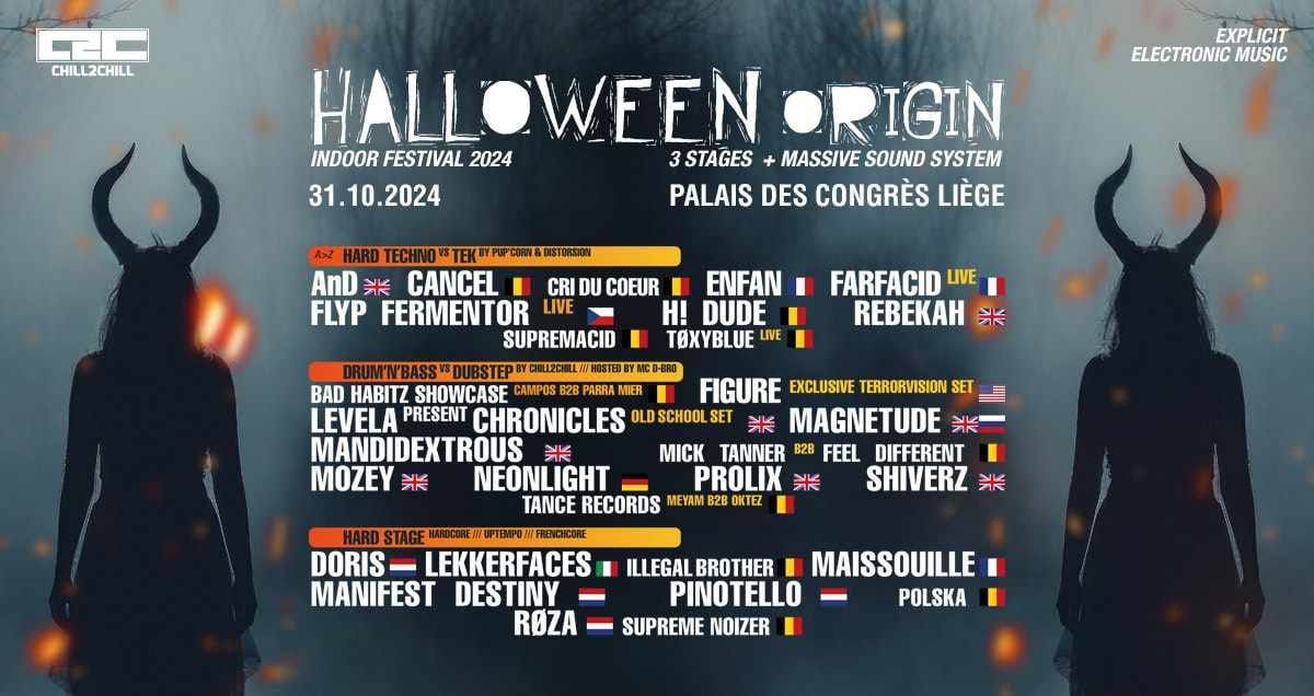 Chill2chill Halloween en car (D\u00e9part Charleroi)