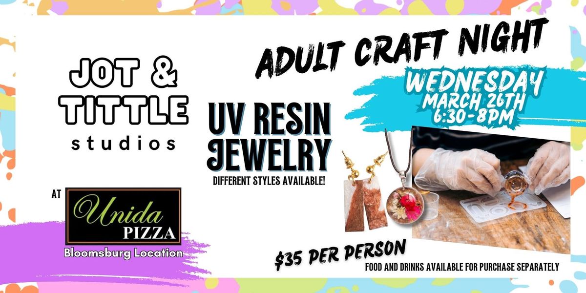 UV Resin Jewelry Making Workshop