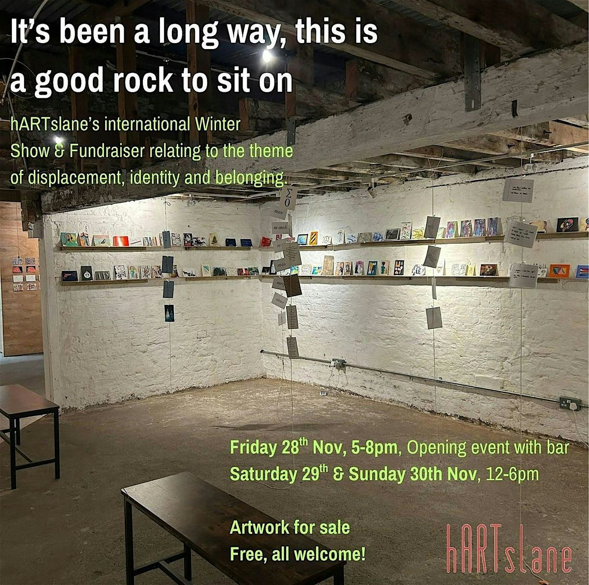 It's been a long way, this is a good rock to sit on