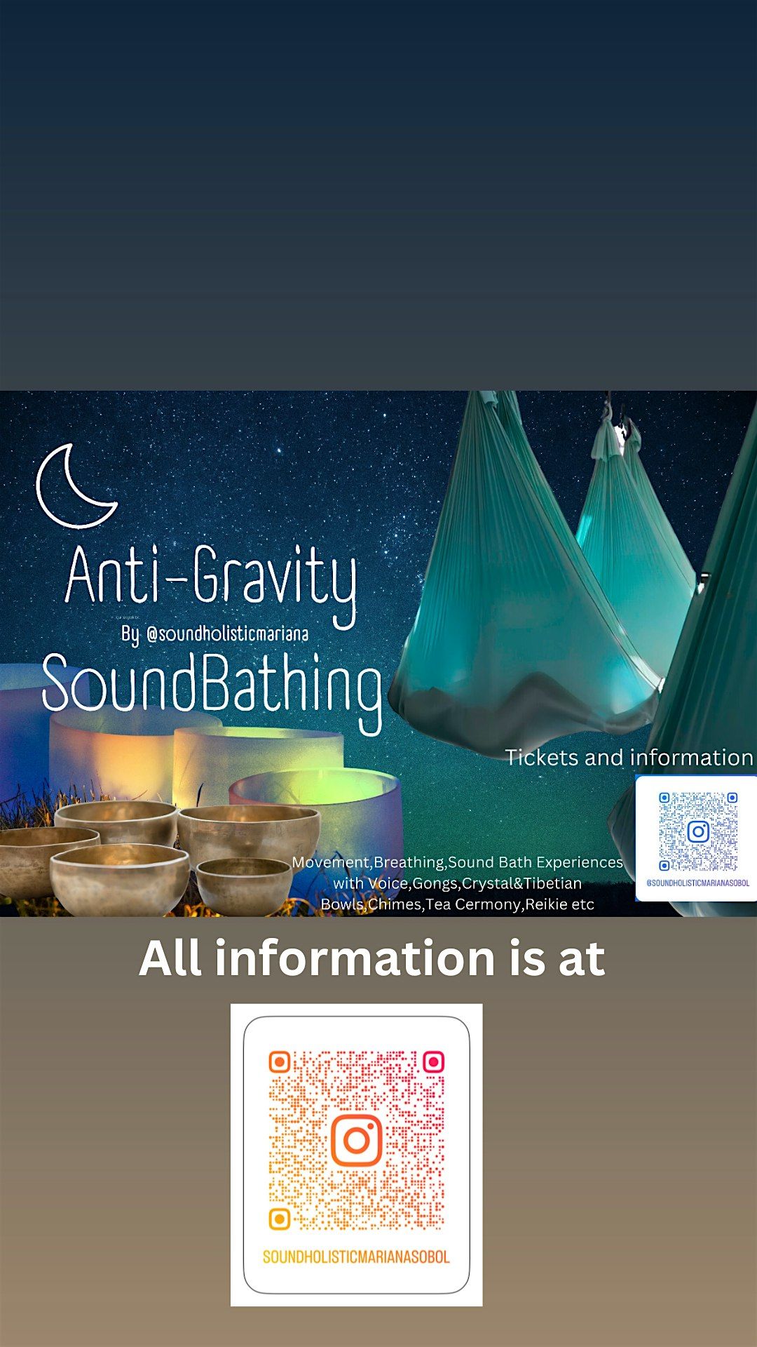 ANTI GRAVITY SOUND BATH IS BACK JANUARY 5