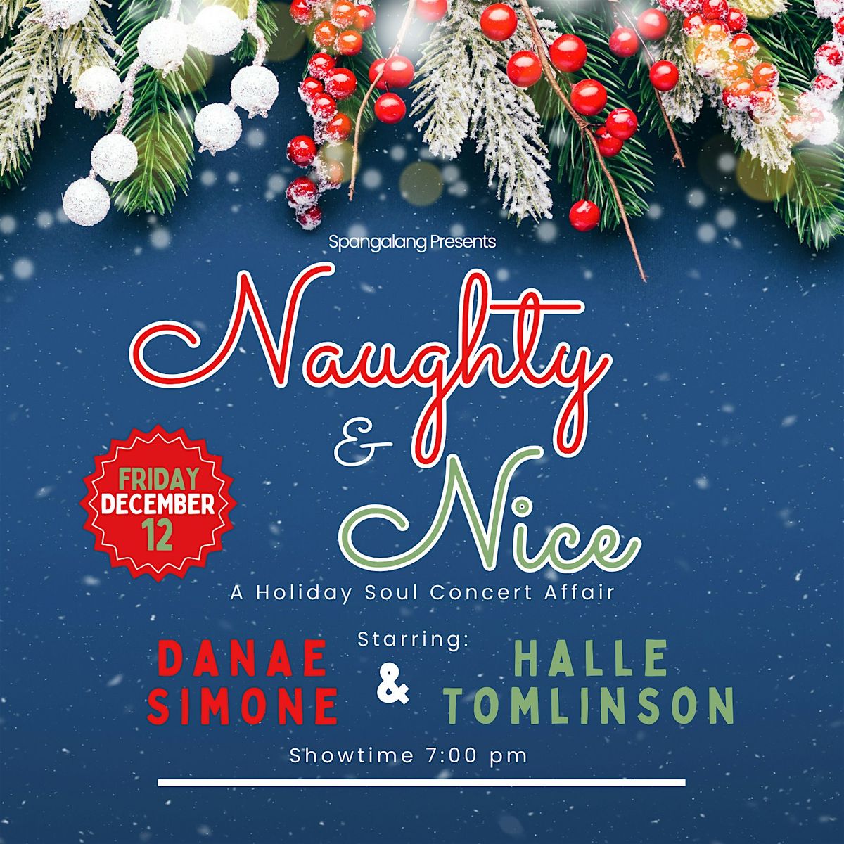 Naughty & Nice - A Holiday Soul  - Danae Simone & Halle Tomlinson Live