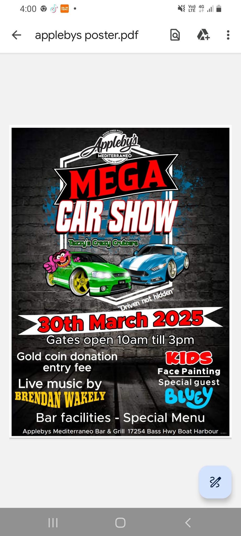 MEGA Car show and family Day