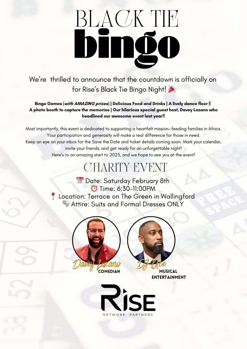 RISE BLACK TIE BINGO CHARITY EVENT