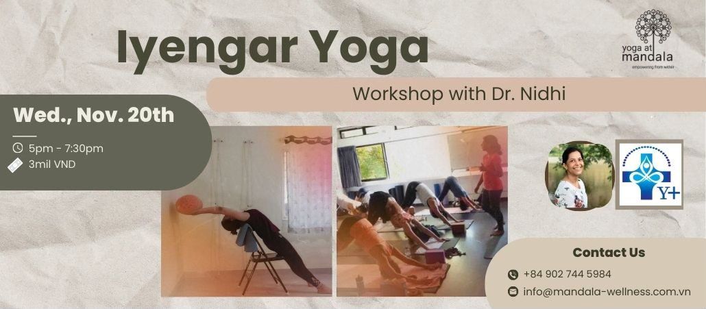 Iyengar Yoga Workshop w. Dr. Nidhi