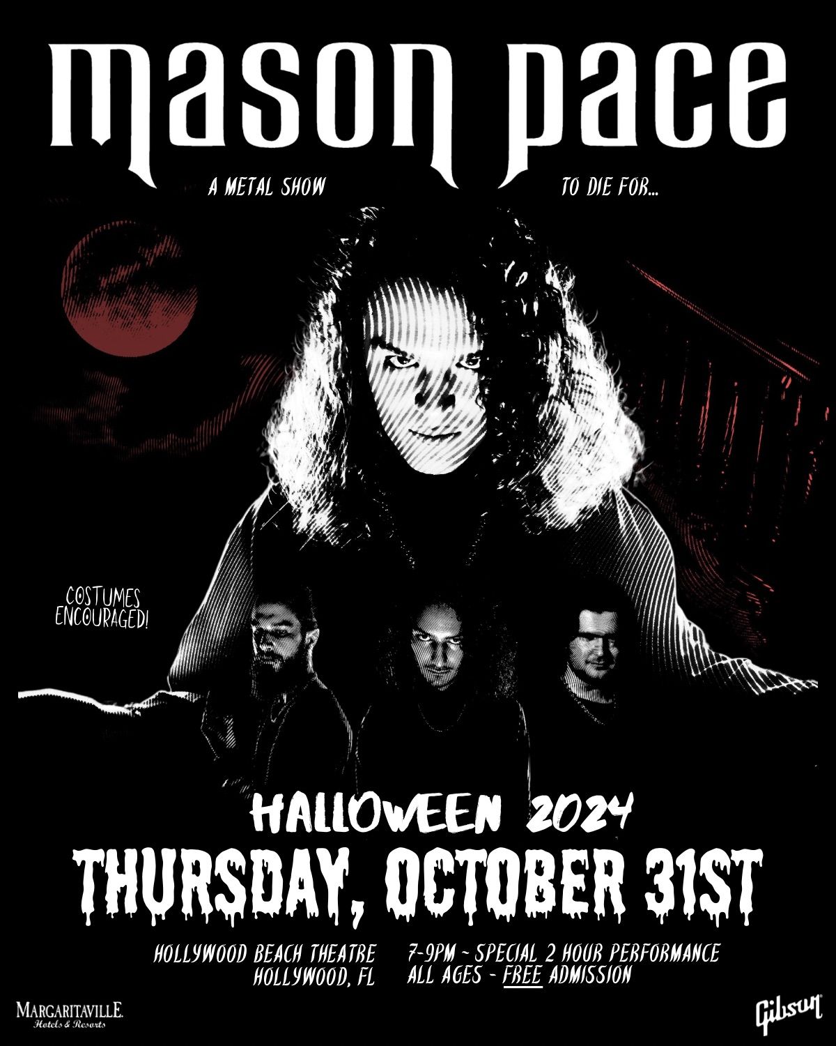 Mason Pace Halloween Show 2024, Hollywood Beach Theater, 31 October 2024