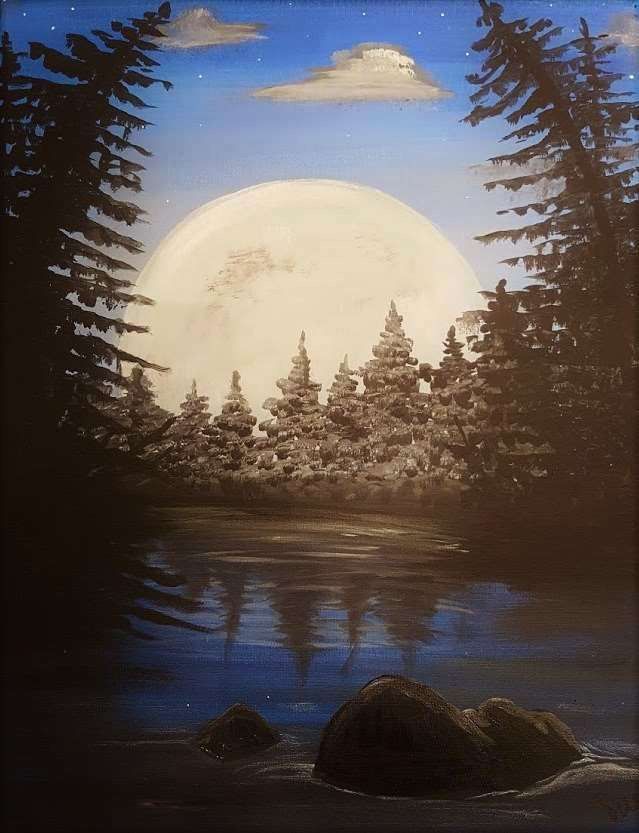 Silver Forest on the Lake-Paint Party