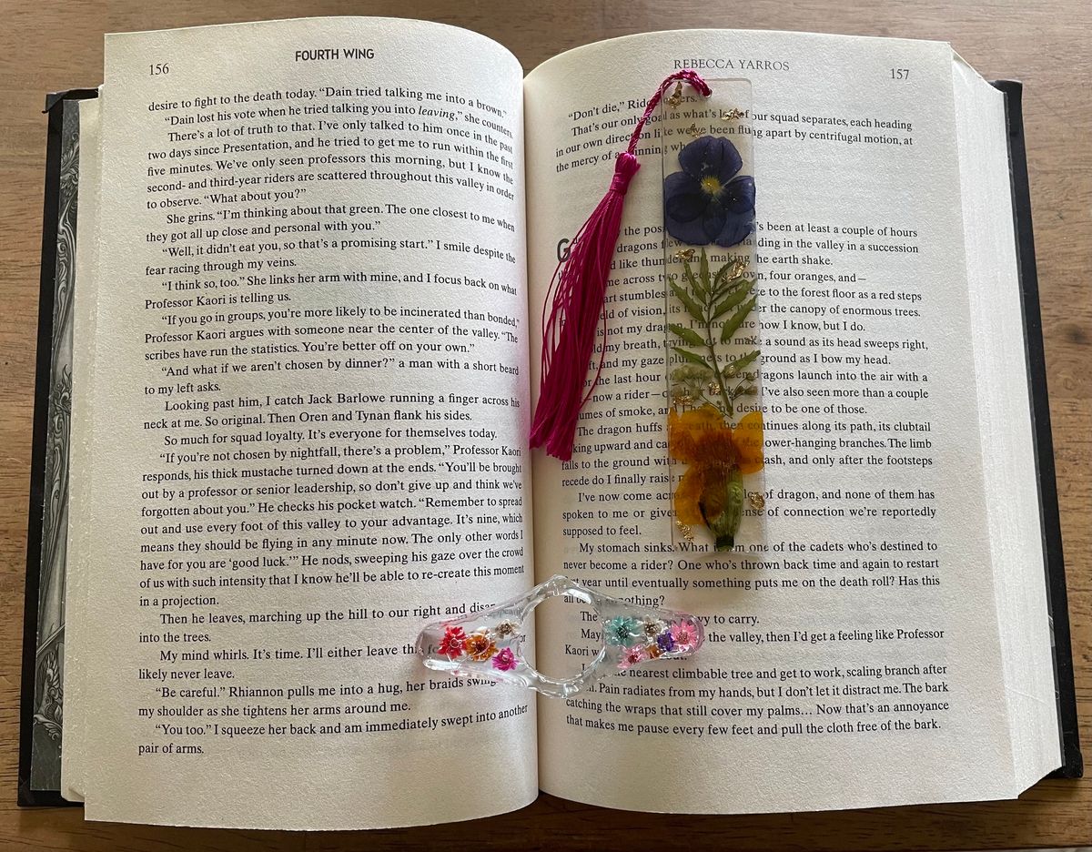 Book mark and page holder class