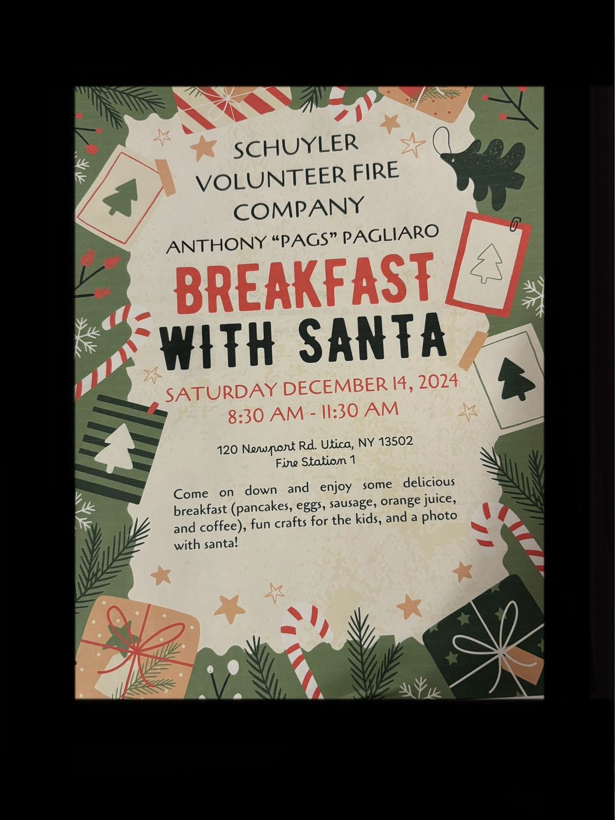 Anthony \u2018\u2019PAGS\u201d Pagliaro Breakfast With Santa