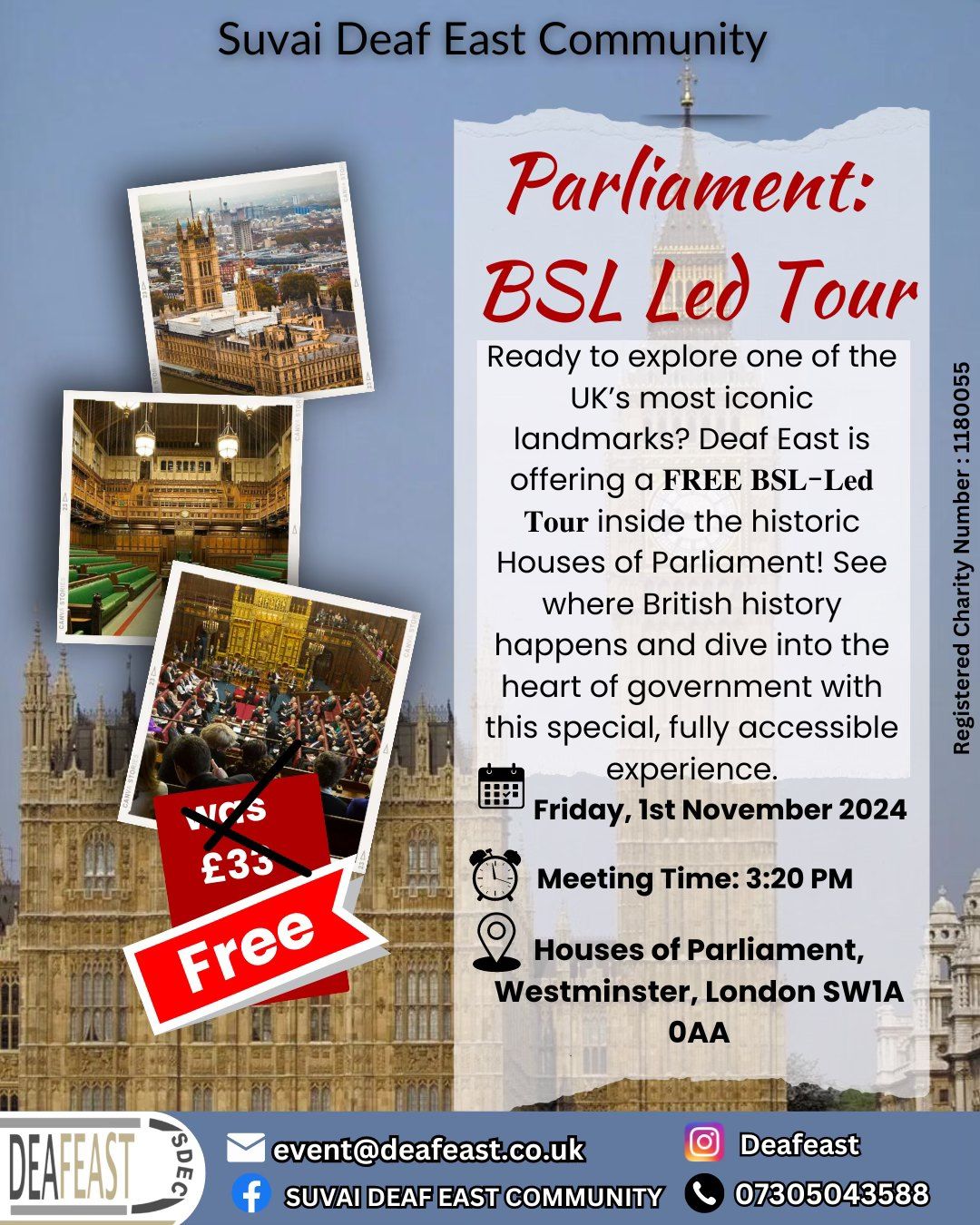 Parliament: BSL-Led Tour