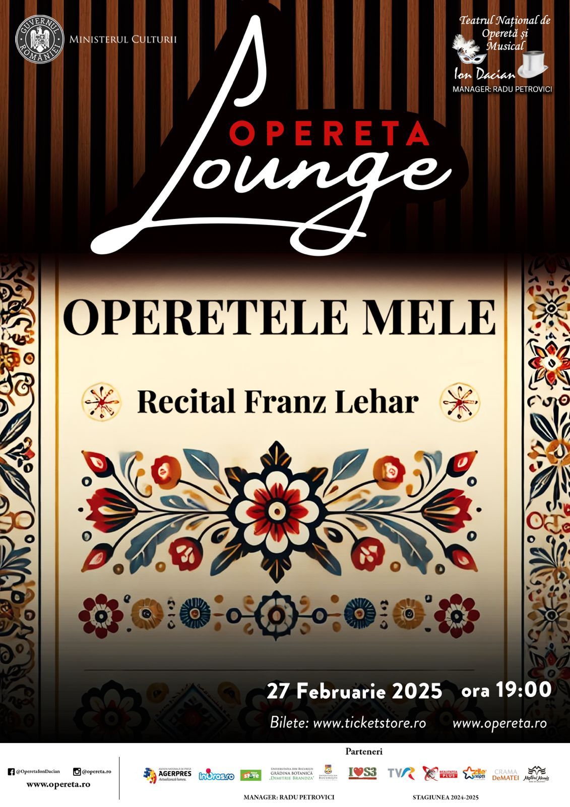 OPERETELE MELE - Recital Franz Leh\u00e1r 