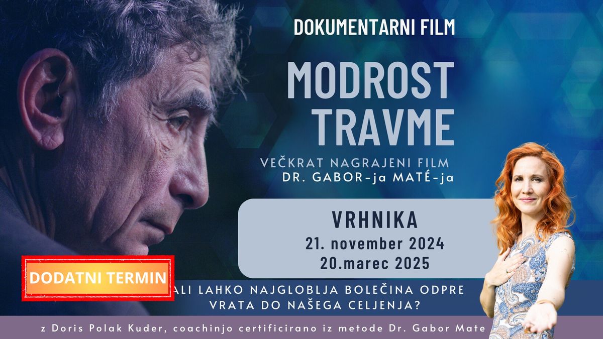 Modrost travme - film Dr. Gabor Mate-ja