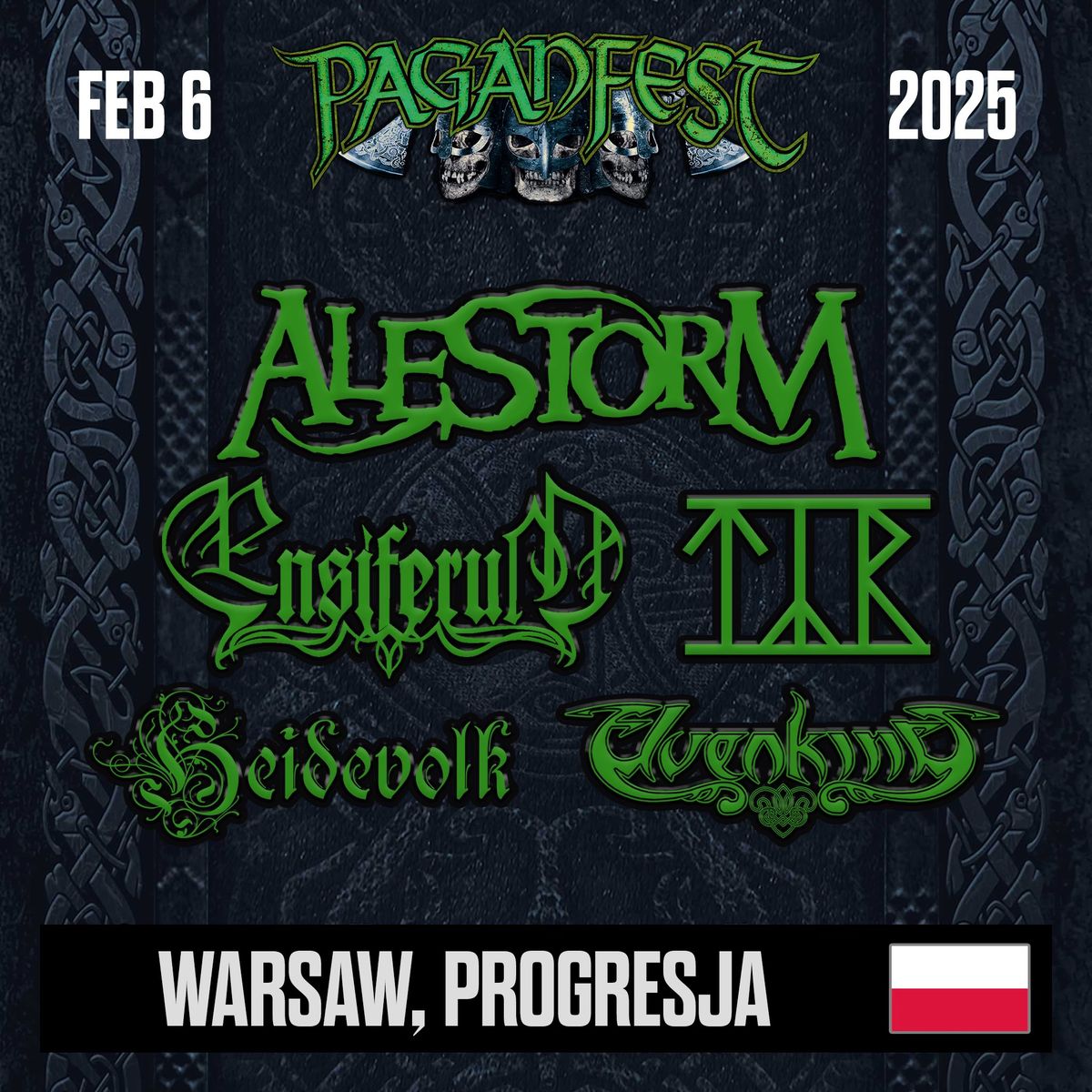 Paganfest MMXX Alestorm, Ensiferum, T\u00fdr, Heidevolk, Elvenking \/ 6 II 2025 \/ Warszawa