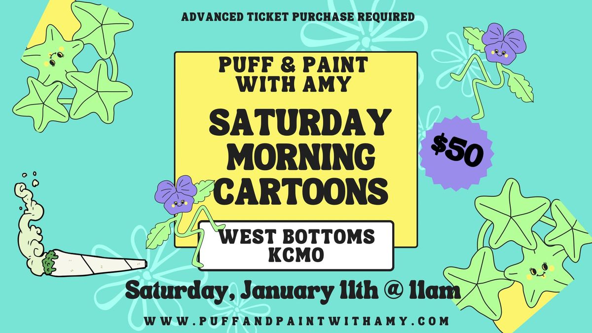 Puff & Paint with Amy: Saturday Morning Cartoons