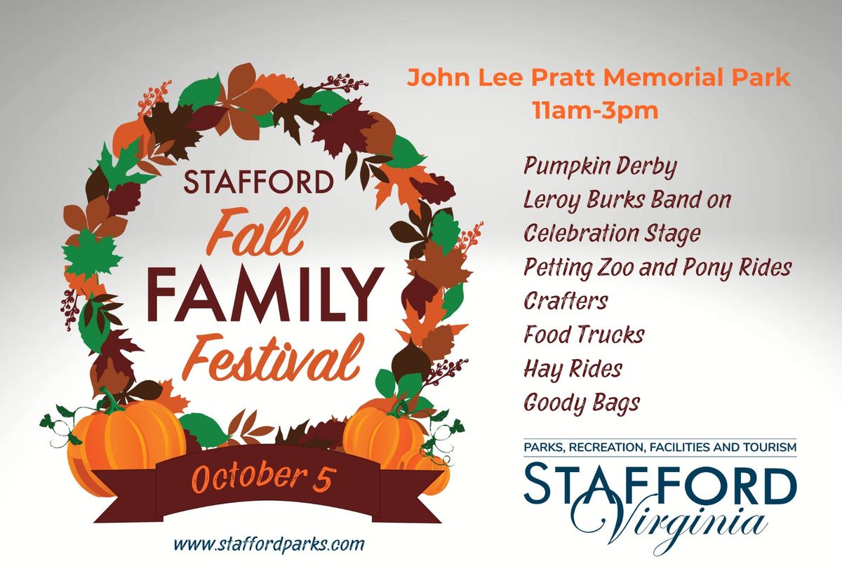 2024 Stafford Fall Family Festival