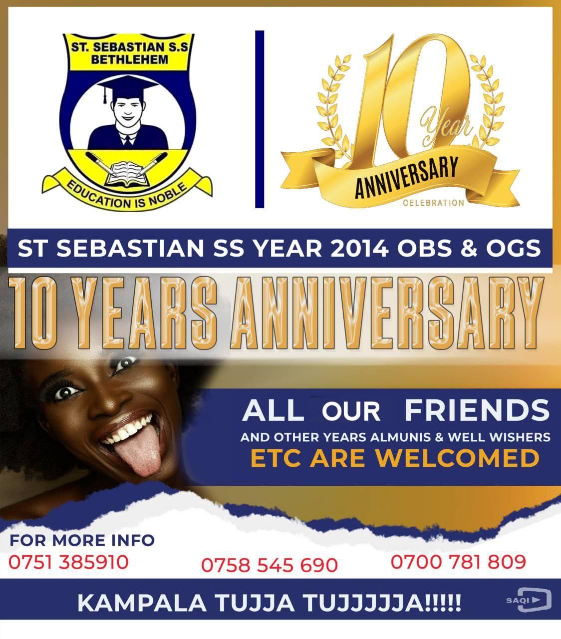 MEET AND GREET ANNIVERSARY PARTY ST SEBASTIAN SS CLASS OF 2014@10YEARS