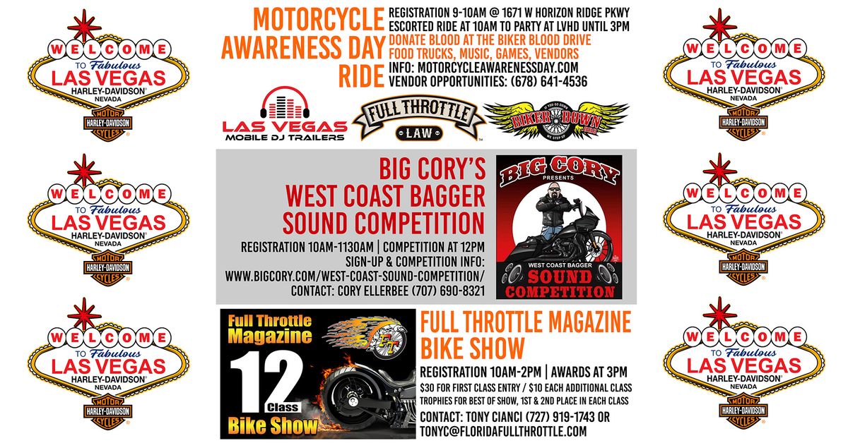 West Coast Bagger Sound Competition and Full Throttle Magazine Bike Show