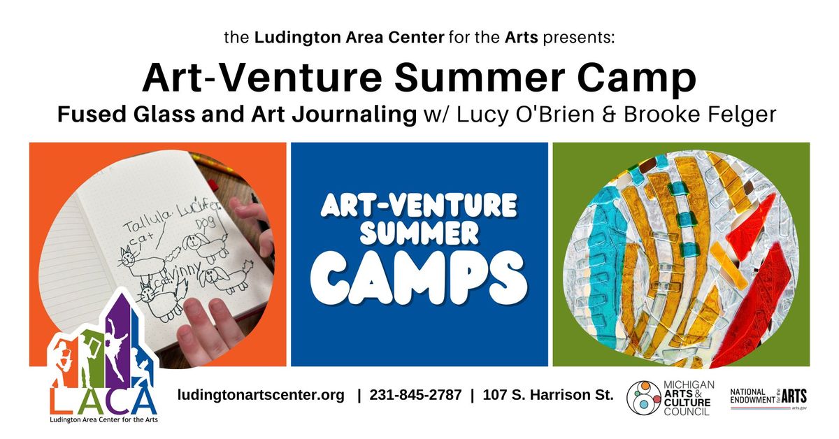 Art-Venture Summer Camp: Fused Glass and Art Journaling w\/ Lucy O'Brien & Brooke Felger 