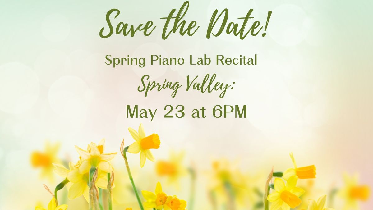 Spring Valley Elementary Piano Lab Recital