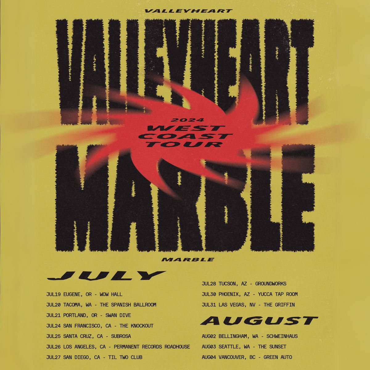 Valleyheart + MARBLE + Magenta Wave at Schweinhaus