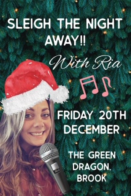 Live Music With the fabulous Ria & Christmas Draw 