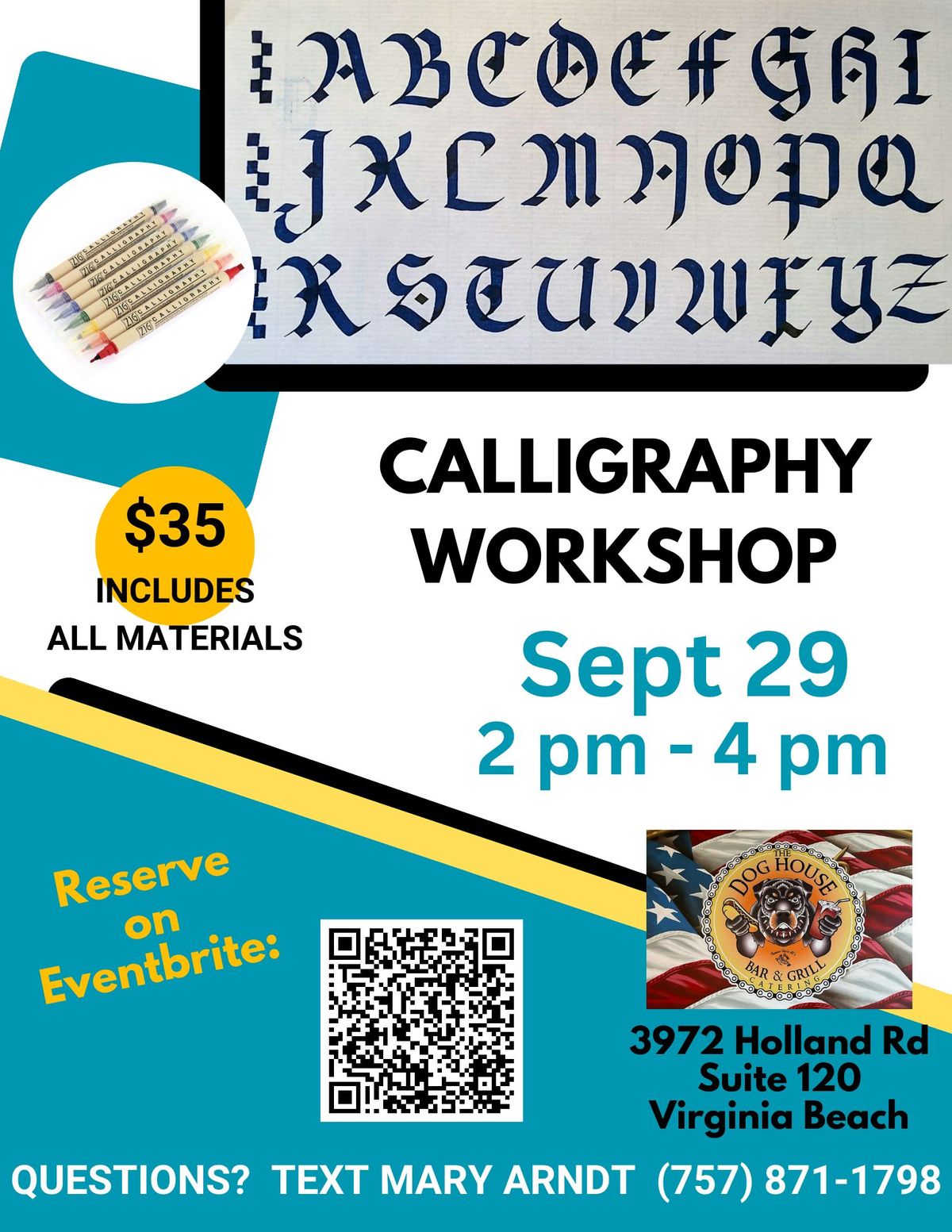 Calligraphy Workshop (Markers)