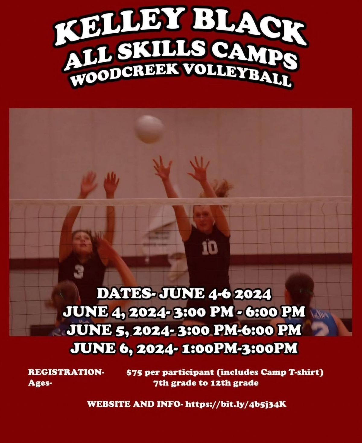 Summer Camp ~ Kelley Black Skill Camp for Volleyball
