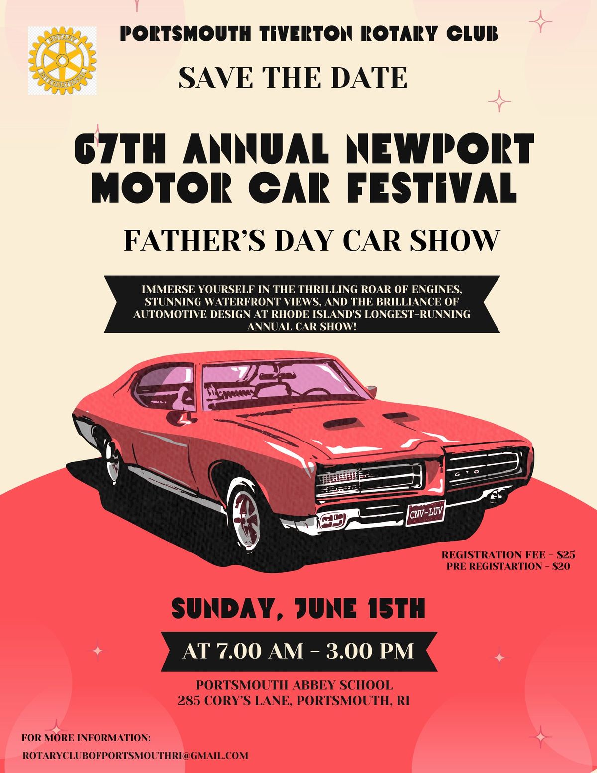 Newport Motor Car Festival - Father's Day\ud83d\udea8