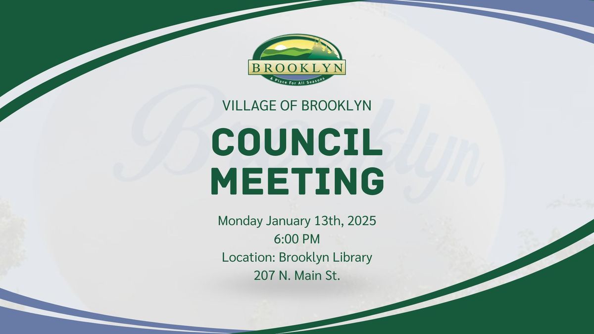 January Monthly Council Meeting