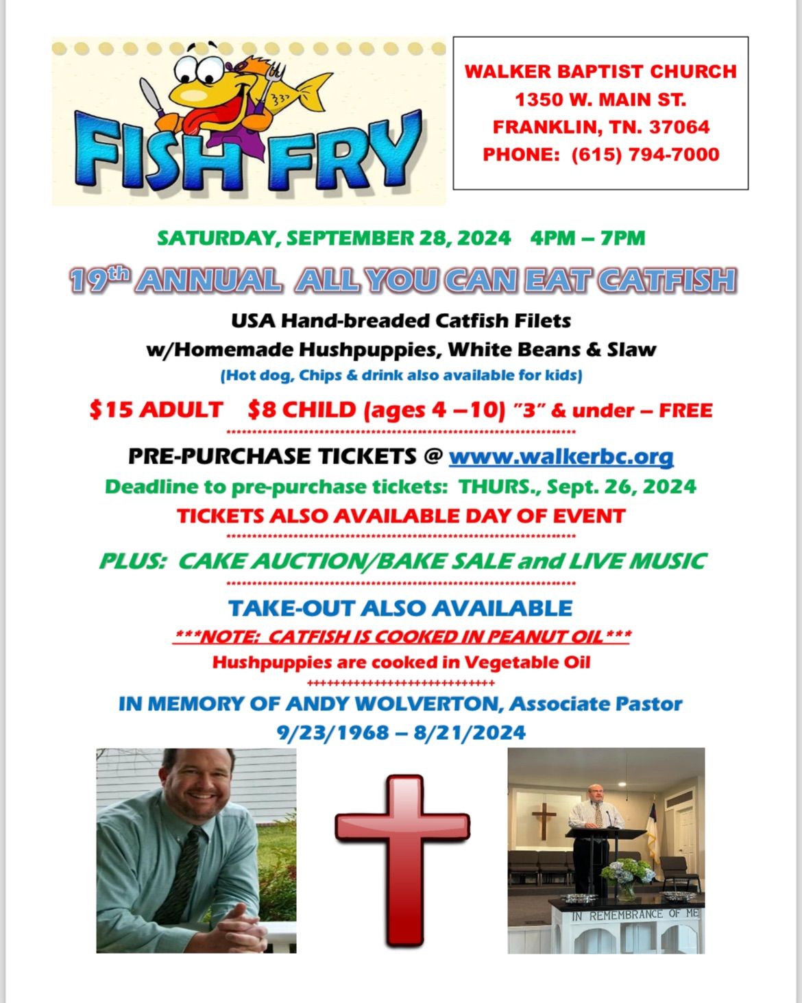 19th Annual Walker Fish Fry