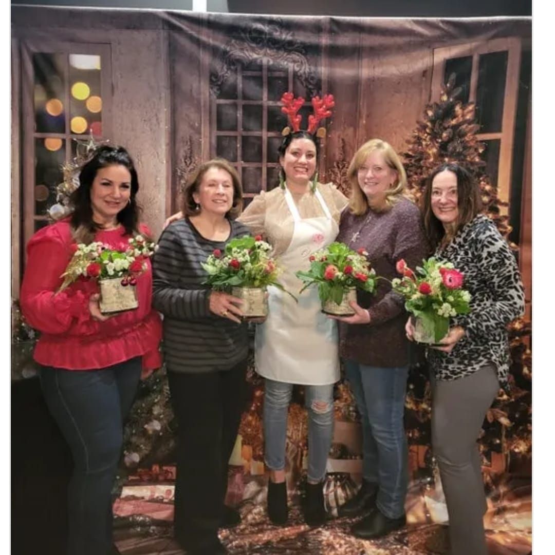 Christmas Spirit Flower Arranging Workshop at Berkley Beer