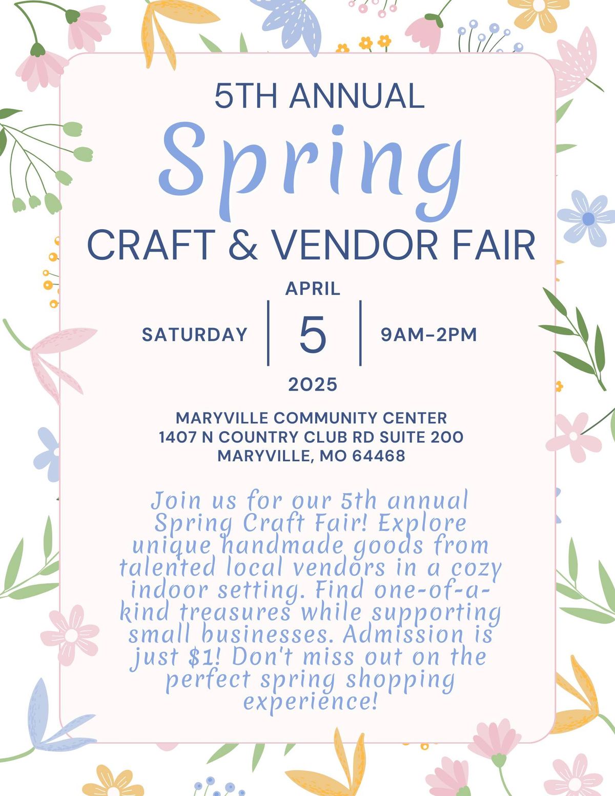 Spring Craft & Vendor Fair