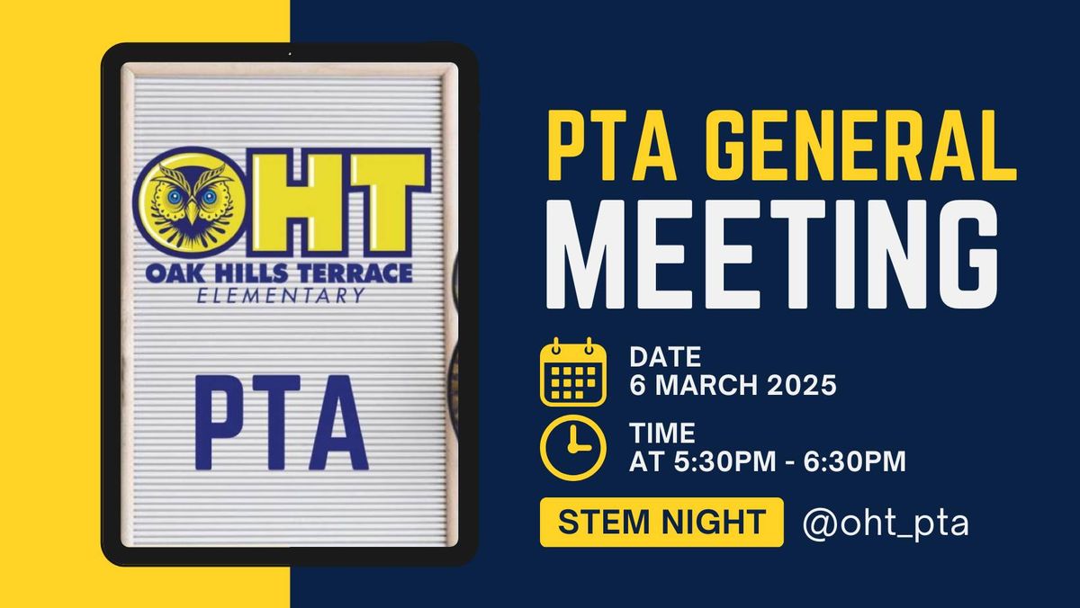 PTA Meeting and STEM Night