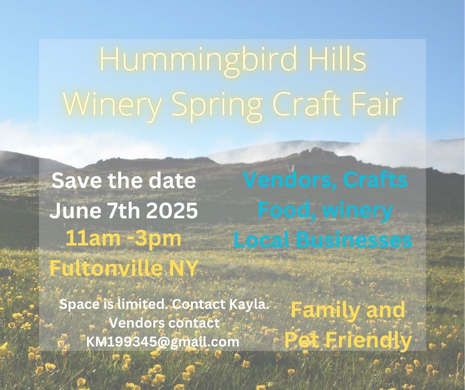 Hummingbird Hills Spring Craft Fair