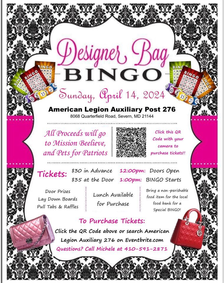 Designer Bag BINGO