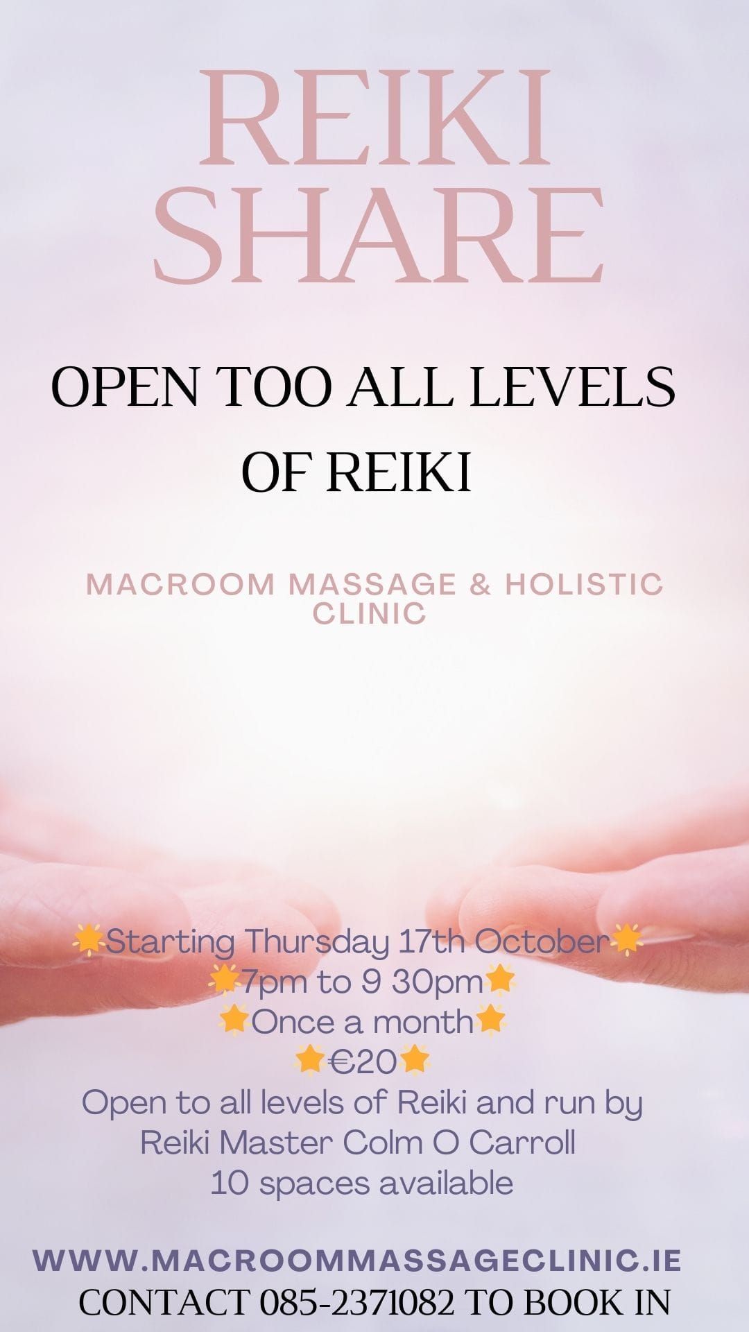 Reiki Share Macroom Co. Cork 