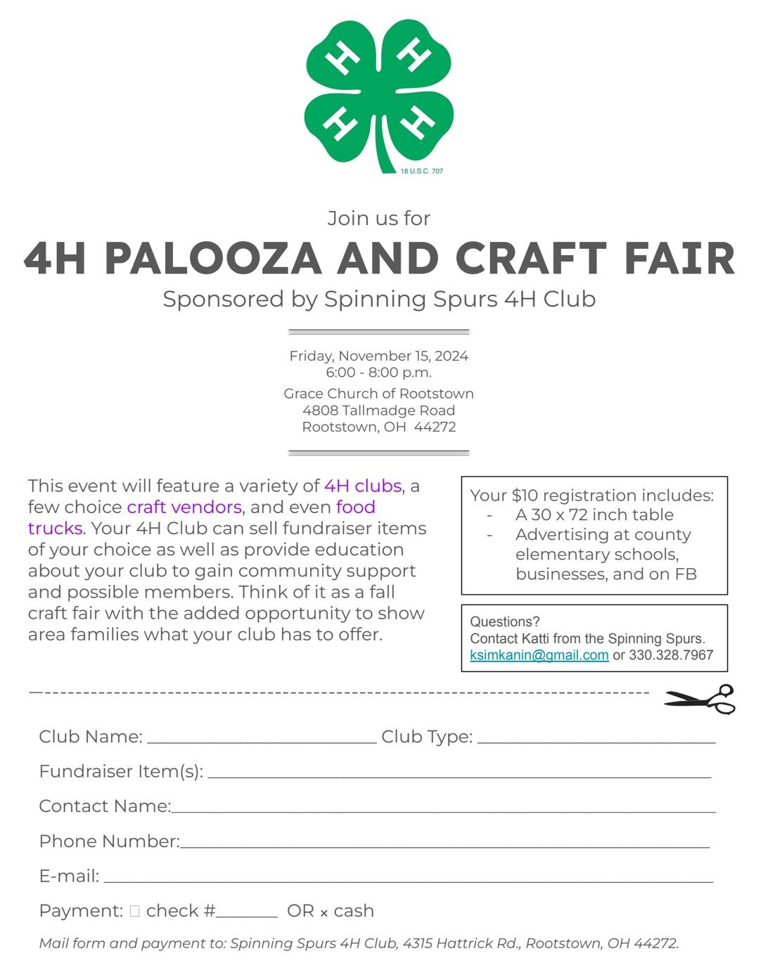 4h palooza and craft fair 