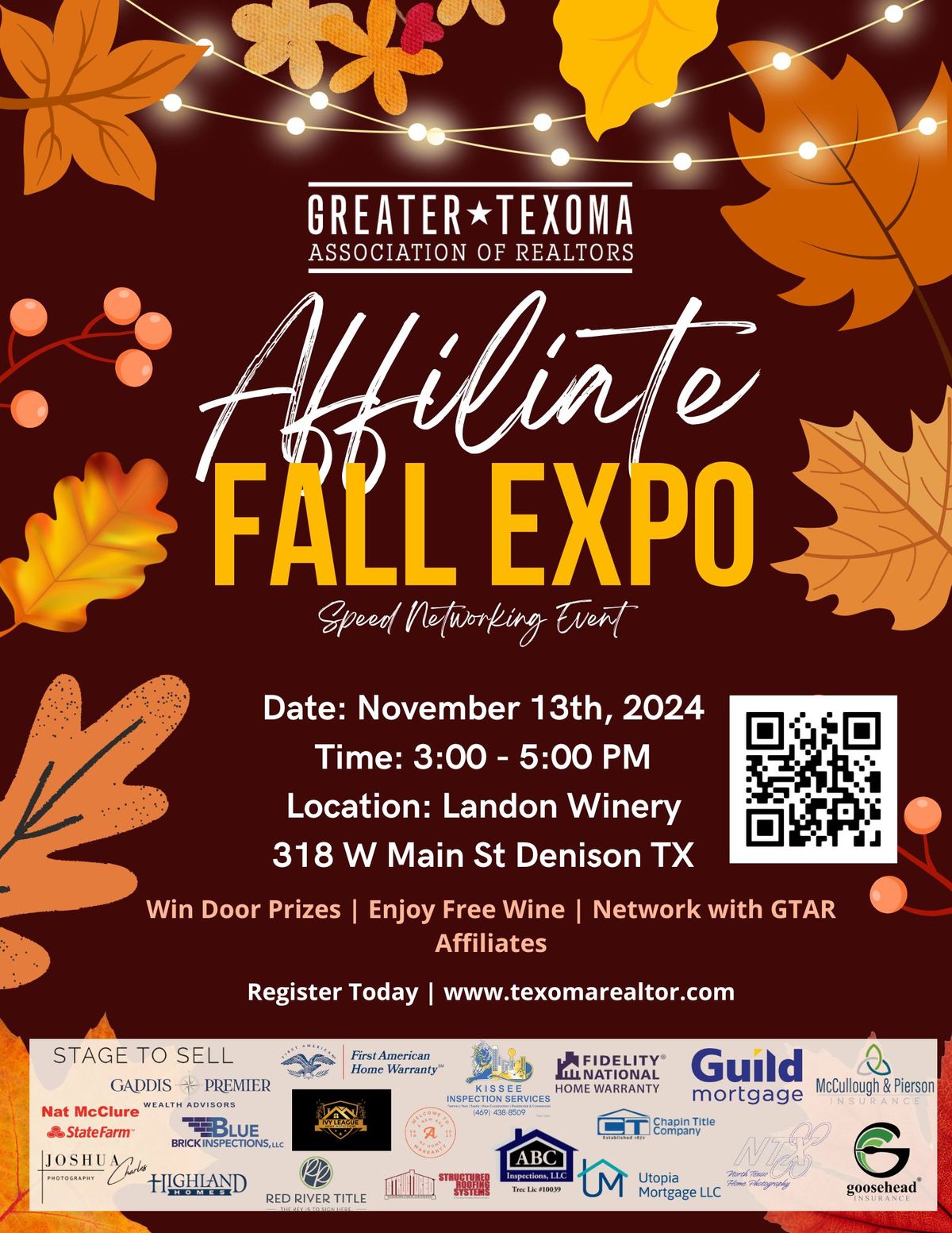 GTAR Affiliate Fall Expo - Speed Networking Event