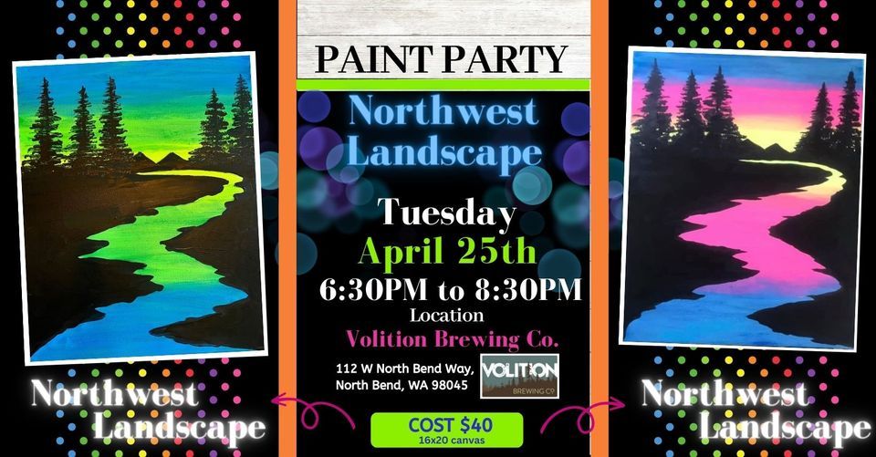 Northwest Landscape Paint Party