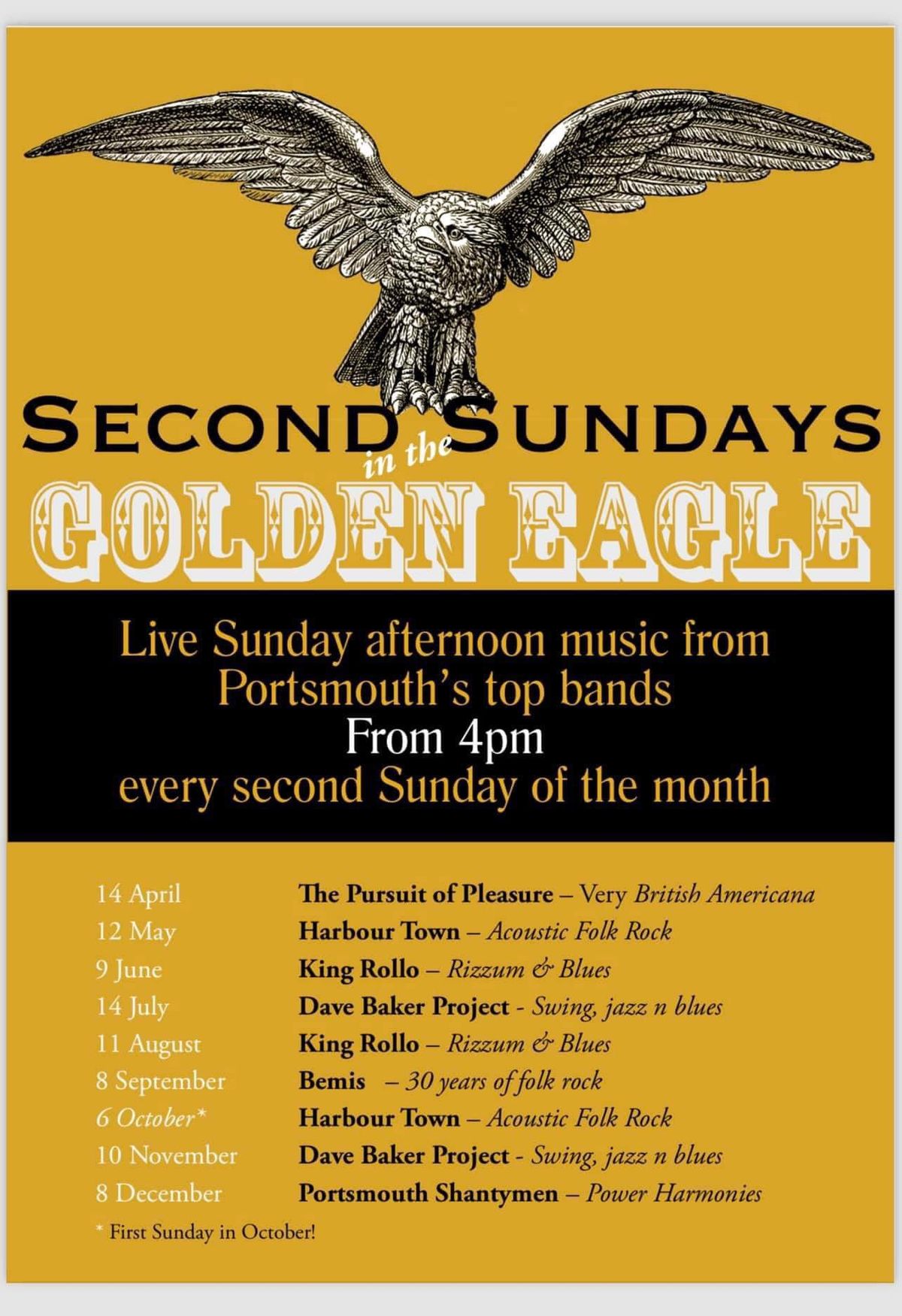 DBP glittering at The Golden Eagle! Sunday 10th Nov 4pm